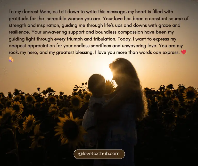 101 Long, Touching Messages for Mom