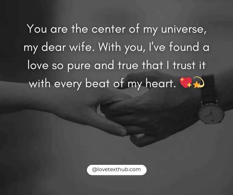 60+ Heartfelt Sweet Love and Trust Messages to My Wife