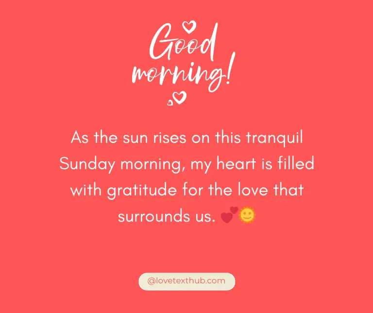 Beautiful Love Quotes for Sunday Morning to Get You Going