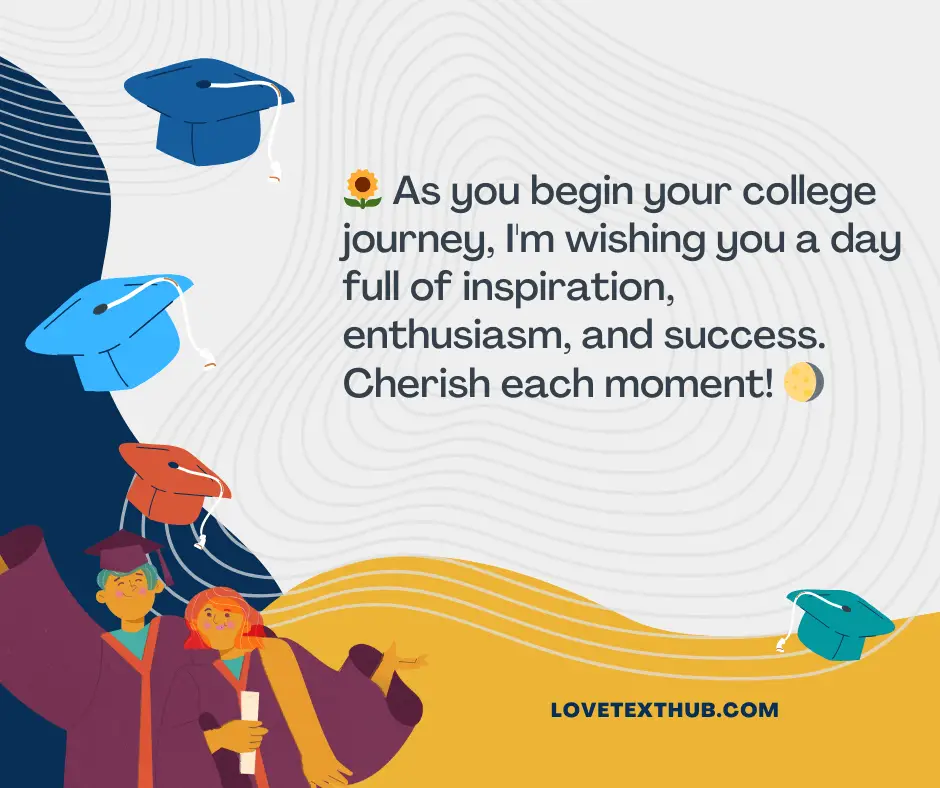 College First Day Wishes