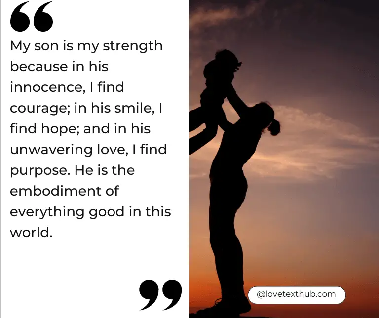 My Son Is My Strength Quotes