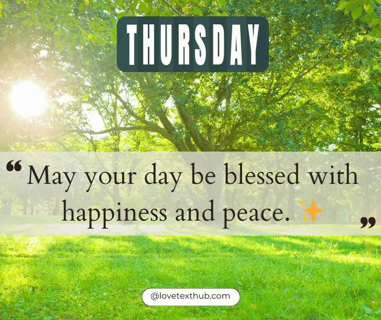 Thursday Morning Blessings For Your Loved Ones