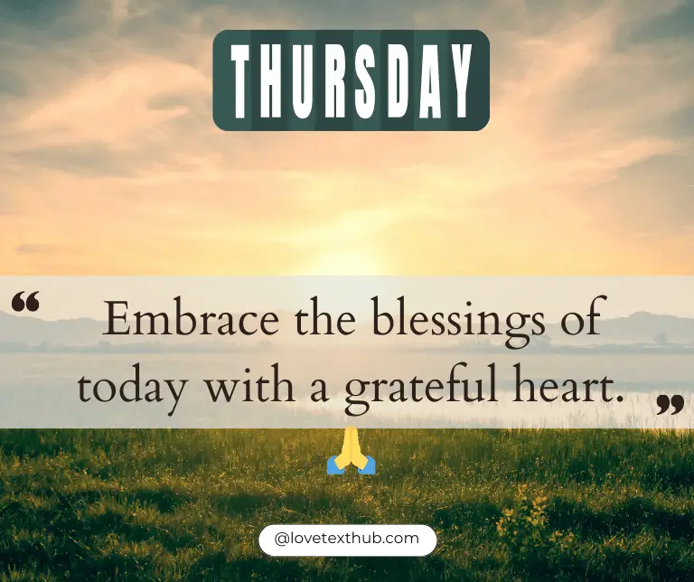 Thursday Morning Blessings For Your Loved Ones